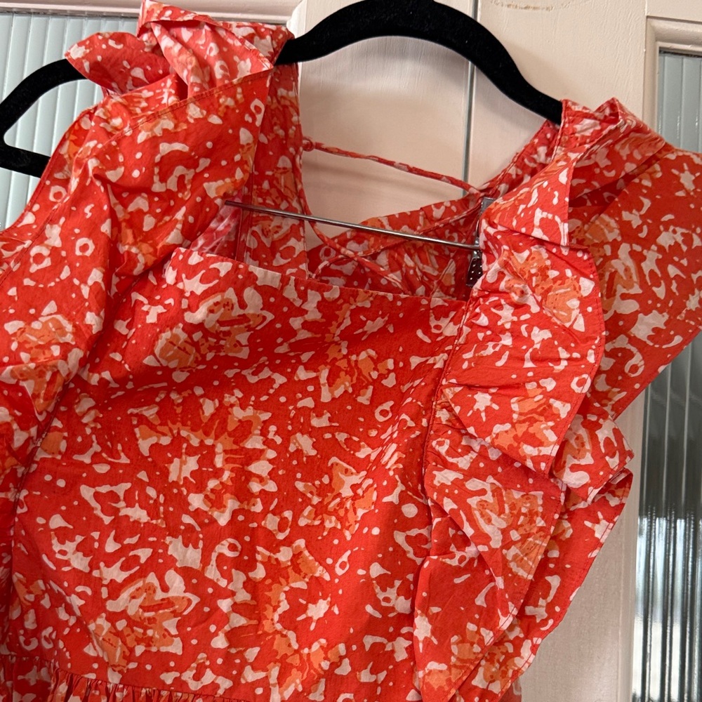 Ulla Johnson Red Floral Maxi Dress - Picture 7 of 7